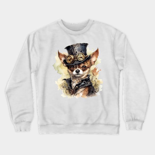 Chihuahua Crewneck Sweatshirt by erzebeth